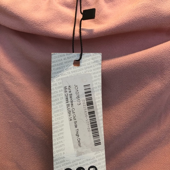 Boohoo | strapless pink dress size 10 - Picture 6 of 7